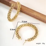 1-Pair-Exaggerated-Fashion-Triangle-Round-Plating-Stainless-Steel-18k-