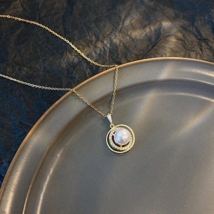 Elegant-Geometric-Titanium-Steel-Necklace-Plating-Zirc-2
