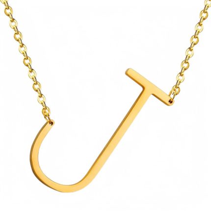 Fashion-Letter-Stainless-Steel-Plating-Necklace