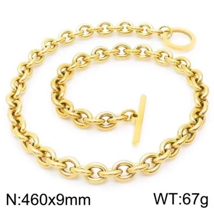Wholesale-Fashion-Geometric-Stainless-Steel-Plating-Bracelets-Necklace_3