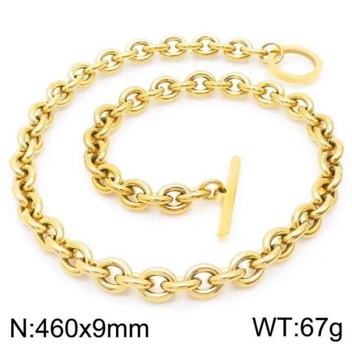 Wholesale-Fashion-Geometric-Stainless-Steel-Plating-Bracelets-Necklace_3