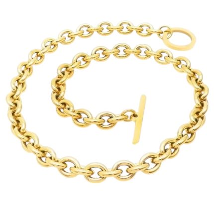 Wholesale-Fashion-Geometric-Stainless-Steel-Plating-Bracelets-Necklace_3-2